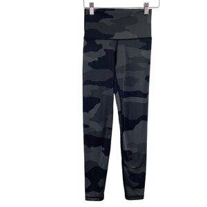 Aerie Chill Play Move Camo Print  Leggings‎ Size Small Gray & Black Mid Rise